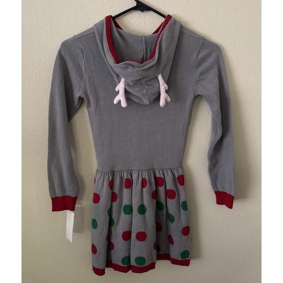 New Well Worn Reindeer Llama Christmas Holiday Sweater Dress - Girls Size 6/6X - Picture 3 of 4
